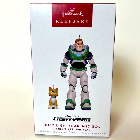 Hallmark Keepsake Ornament 2022  Buzz Lightyear and Sox from Pixar Lightyear - Picture 1 of 4